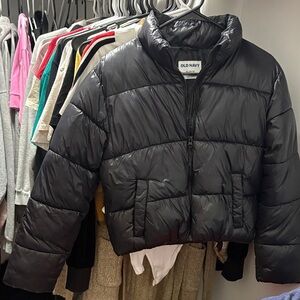 Old Navy Charcoal Puffer Jacket